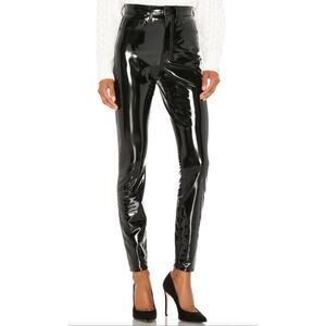 Rag & Bone Vinyl Super High Rise Ankle Skinny Pants
